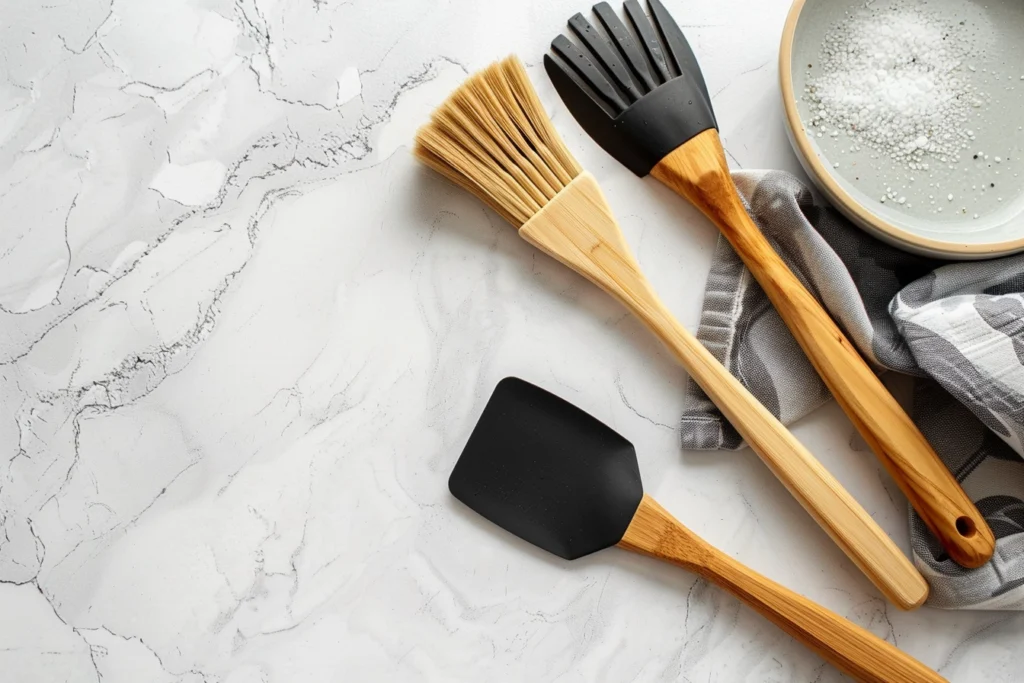 A brush and spatula set for kitchen